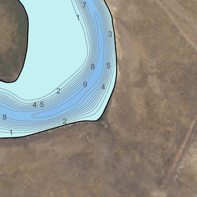 North Dakota Game and Fish Department Braddock Dam - Emmons County digital map