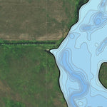 North Dakota Game and Fish Department Cedar Dam - Slope County digital map