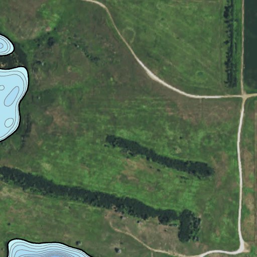 Cedar Dam - Slope County Map by North Dakota Game and Fish Department ...