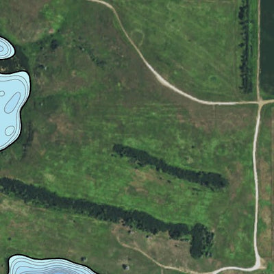 North Dakota Game and Fish Department Cedar Dam - Slope County digital map