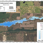 North Dakota Game and Fish Department Cottonwood Lake - Williams County digital map