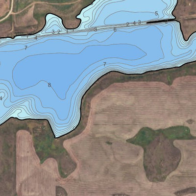 North Dakota Game and Fish Department Cottonwood Lake - Williams County digital map