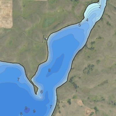 North Dakota Game and Fish Department Crooked Lake - McLean County digital map