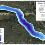North Dakota Game and Fish Department Custer Mine Dam - McLean County digital map
