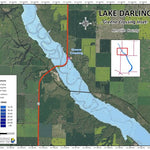 North Dakota Game and Fish Department Darling, Lake - Greene Landing Area digital map