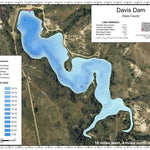 North Dakota Game and Fish Department Davis Dam - Slope County digital map