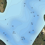 North Dakota Game and Fish Department Davis Dam - Slope County digital map