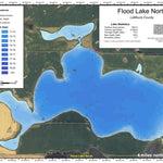 North Dakota Game and Fish Department Flood Lake North - LaMoure County digital map