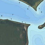 North Dakota Game and Fish Department Flood Lake South - LaMoure County digital map