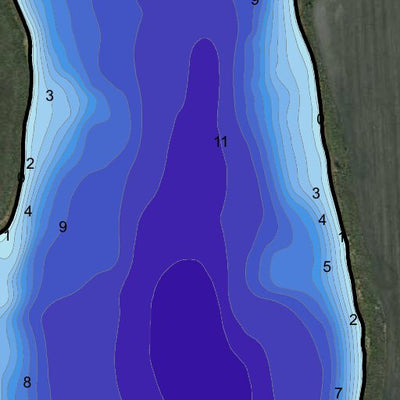 North Dakota Game and Fish Department Golden Lake, North - Steele County digital map