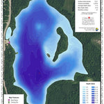 North Dakota Game and Fish Department Gravel Lake - Rolette County digital map