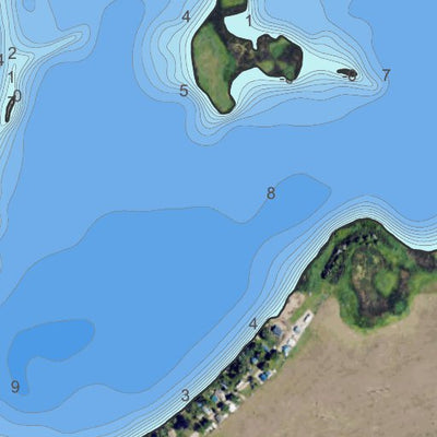 North Dakota Game and Fish Department Green Lake - McIntosh County digital map