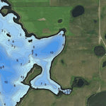 North Dakota Game and Fish Department Horsehead Lake - Kidder County digital map