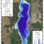 North Dakota Game and Fish Department Laretta, Lake - Nelson County digital map