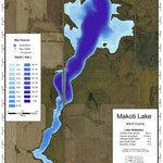 North Dakota Game and Fish Department Makoti Lake - Ward County digital map