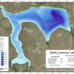 North Dakota Game and Fish Department North Lemmon Lake - Adams County digital map
