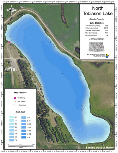 North Tobiason Lake - Steele County Preview 1