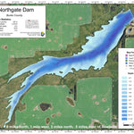 North Dakota Game and Fish Department Northgate Dam - Burke County digital map