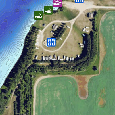 North Dakota Game and Fish Department Northgate Dam - Burke County digital map