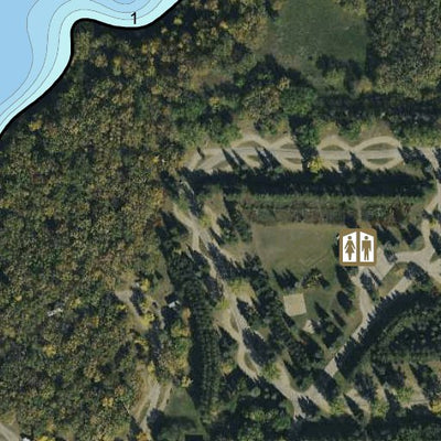 North Dakota Game and Fish Department Renwick Dam - Pembina County digital map