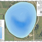 North Dakota Game and Fish Department Sand Lake - Pierce County digital map