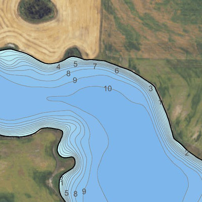 North Dakota Game and Fish Department Schumacher Lake - Kidder County digital map