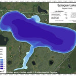 North Dakota Game and Fish Department Sprague Lake - Sargent County digital map