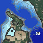 North Dakota Game and Fish Department Stump Lake - Overview digital map