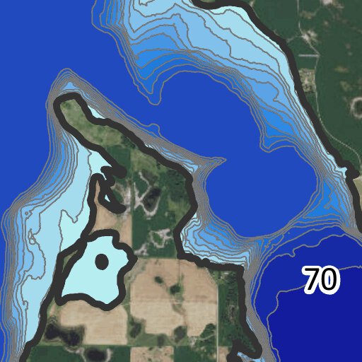 Stump Lake Overview Map by North Dakota Game and Fish Department