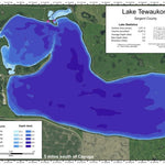 North Dakota Game and Fish Department Tewaukon, Lake - Sargent County digital map