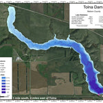 North Dakota Game and Fish Department Tolna Dam - Nelson County digital map