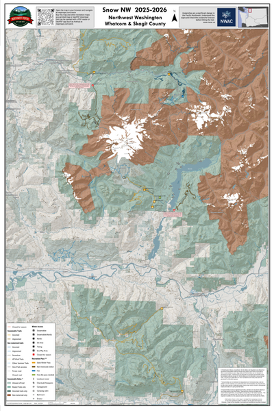 Snowmobile Trails: North West Washington Cascades/Mount Baker-Snoqualmie NF, Whatcom & Skagit County Preview 1