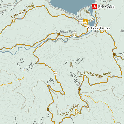 Snowmobile Trails: Ahtanum State Forest and Tieton/Rimrock Lake, Yakima County, Washington Preview 3