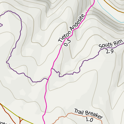Cowiche Canyon Trail Topo Map Preview 2