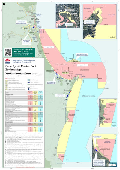 Cape Byron Marine Park Zoning Map Preview 1