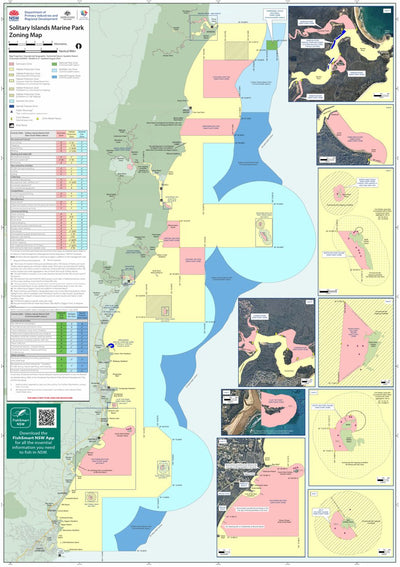 Solitary Islands Marine Park Zoning Map Preview 1