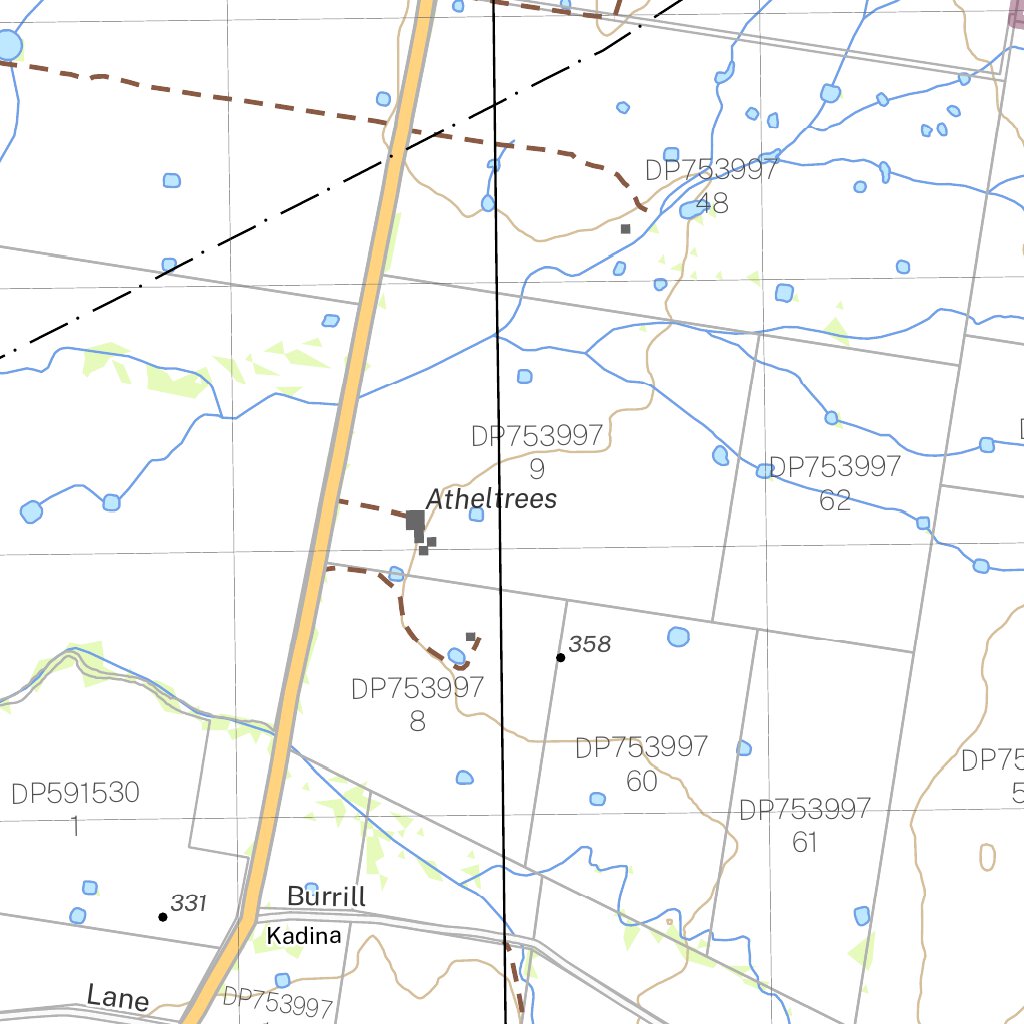 Alectown 8532-S Map by NSW Government Spatial Services | Avenza Maps