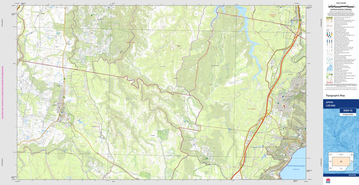 Appin 9029-1S Map by NSW Government Spatial Services | Avenza Maps