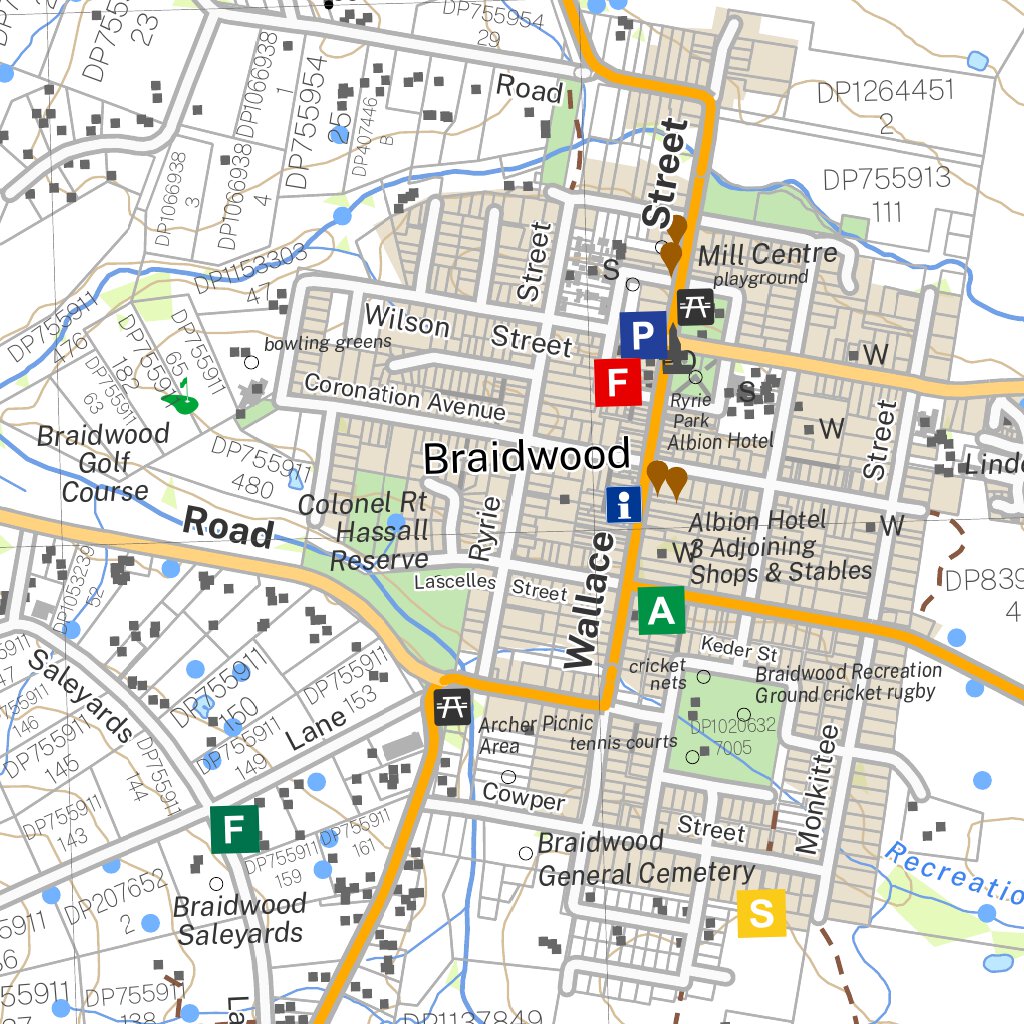 Braidwood 8827-2S Map by NSW Government Spatial Services | Avenza Maps