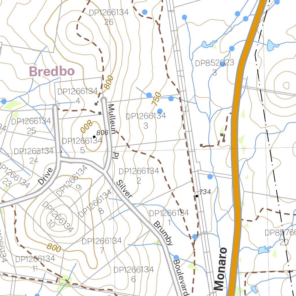 Bredbo 8726-3S Map by NSW Government Spatial Services | Avenza Maps
