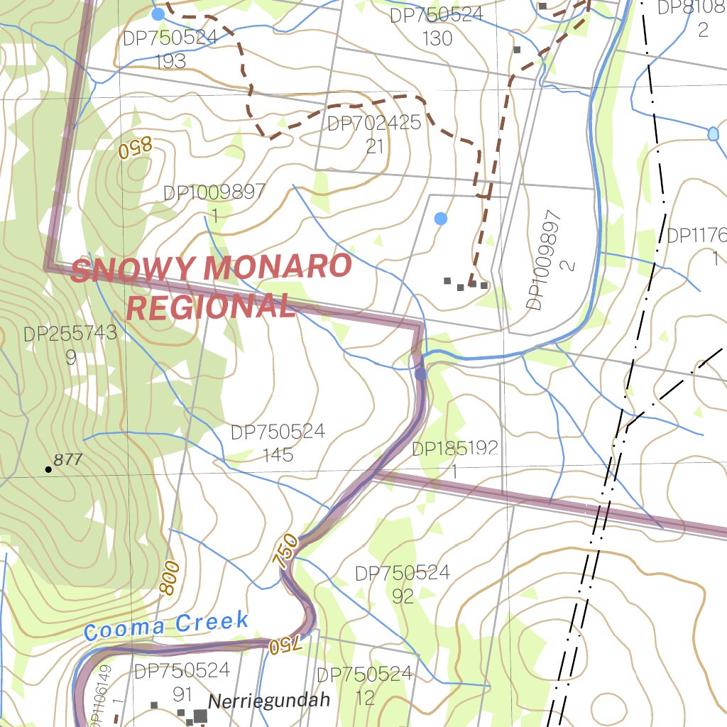 Cooma 8725-4S Map by NSW Government Spatial Services | Avenza Maps