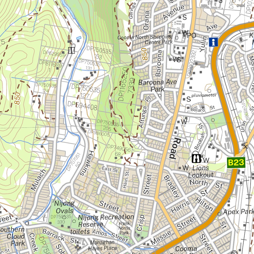 Cooma 8725-4S Map by NSW Government Spatial Services | Avenza Maps