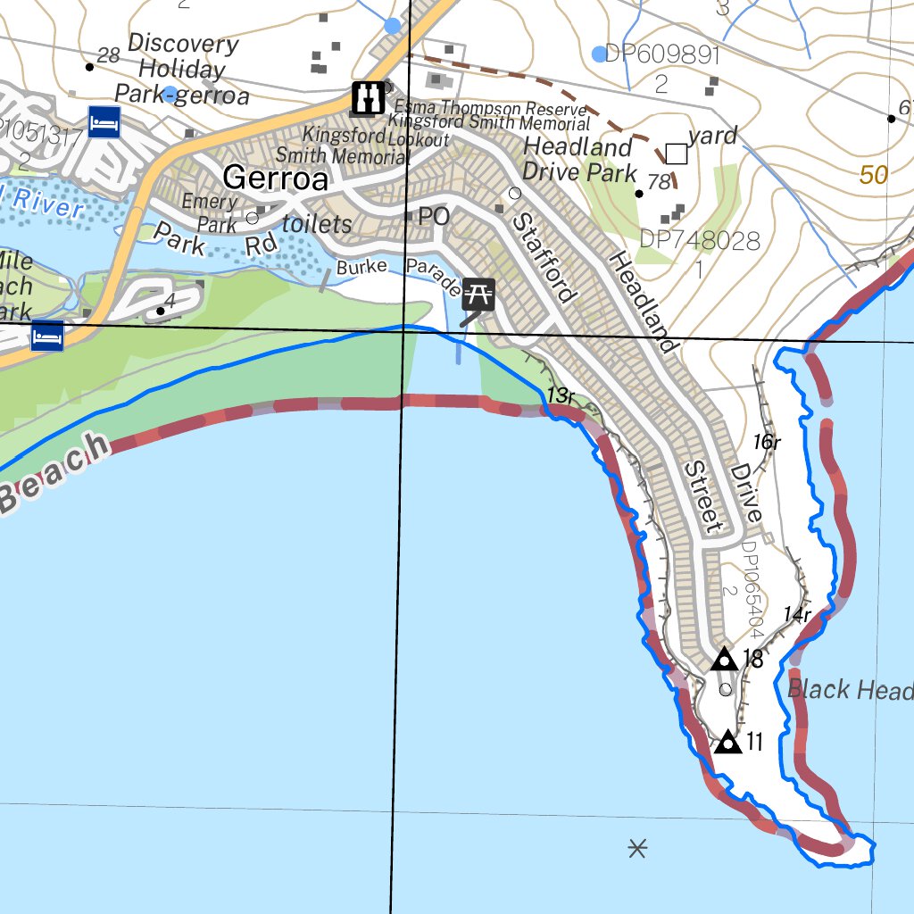 Gerroe Gerroa 9028-2N Map by NSW Government Spatial Services | Avenza Maps