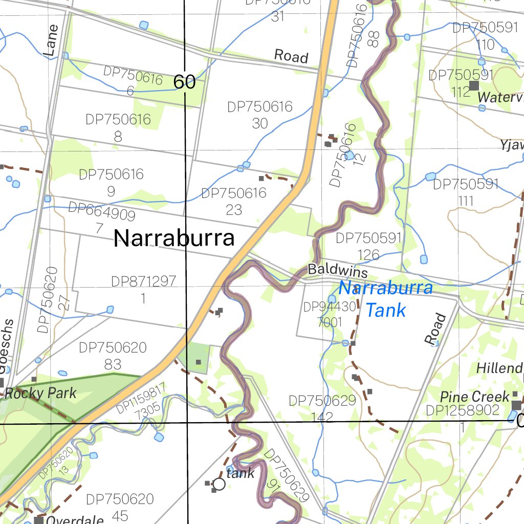 Temora Map Temora 8429-S Map by NSW Government Spatial Services | Avenza Maps