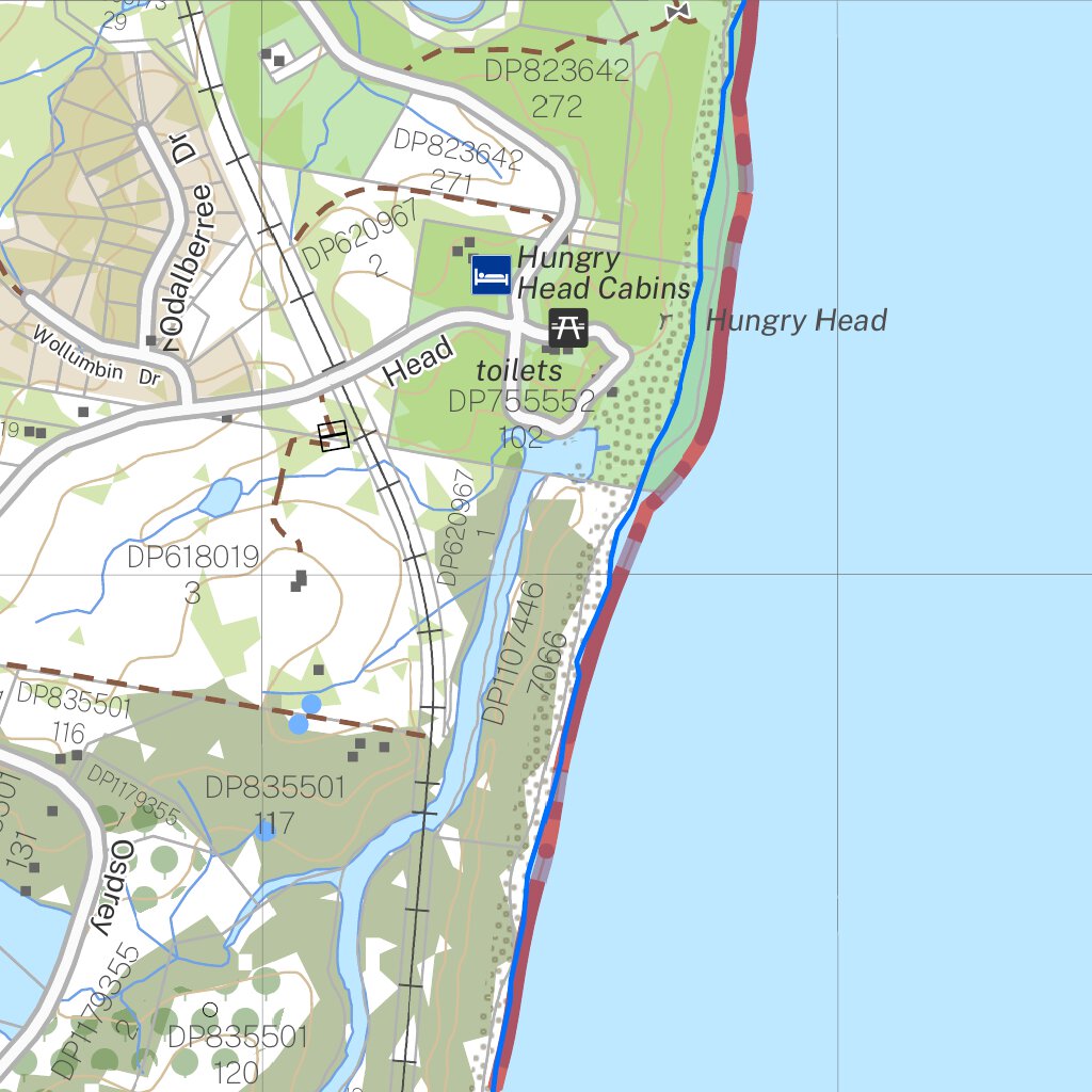 Wenonah Head 9536-4N Map by NSW Government Spatial Services | Avenza Maps