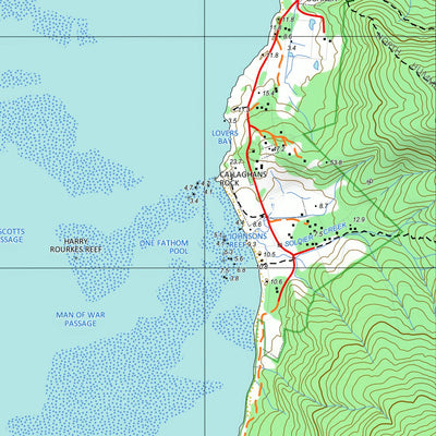 nswtopo 0735-4N LORD HOWE ISLAND digital map