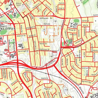 nswtopo 1840-3N GERALDTON NORTH digital map