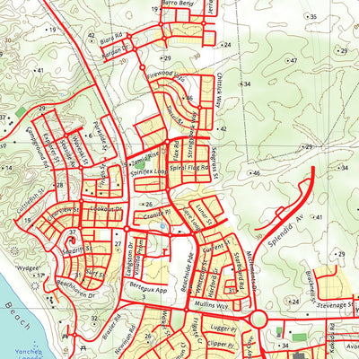 nswtopo 2034-4N YANCHEP NORTH digital map