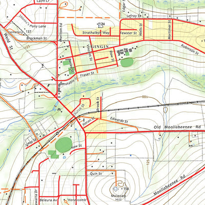 nswtopo 2035-2N GINGIN NORTH digital map