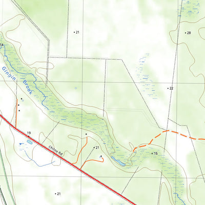 nswtopo 2035-3N MOORE RIVER NORTH digital map